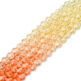 Doppelkegel aus Glas ⋅ 6 mm ⋅ Rainbow Sunset - PerlineBeads SA