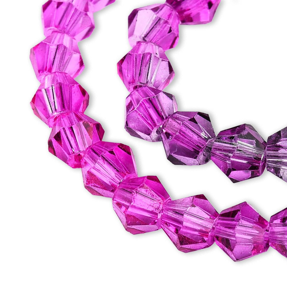 Doppelkegel aus Glas ⋅ 6 mm ⋅ Twilight Garden - PerlineBeads SA