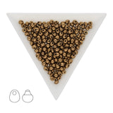 Drop Beads 3,4 mm – Metallic Bronze - PerlineBeads SA