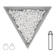 Drop Beads 3,4 mm – Opaque White - PerlineBeads SA