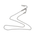 Edelstahl Kugelkette 40 cm – Farbe Stahl - PerlineBeads SA