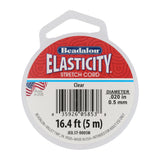 Elasticity Stretch Cord 0.5 mm - Klar - PerlineBeads SA