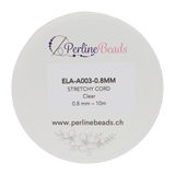 Elastischen Faden Stretchy Cord 0,8 mm - Klar - PerlineBeads SA