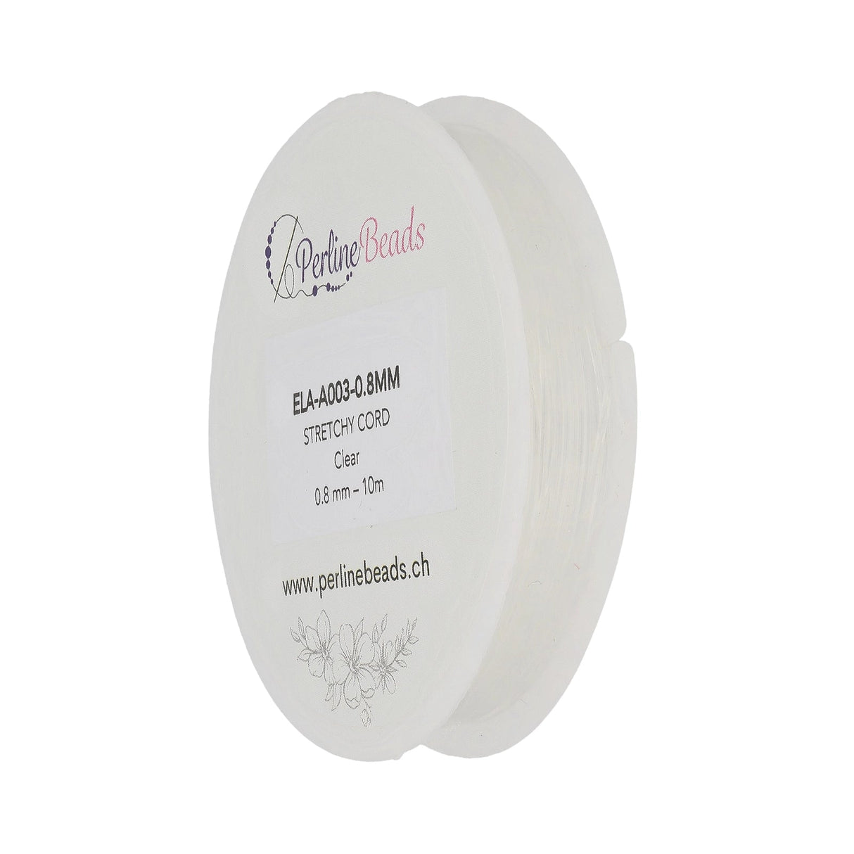 Elastischen Faden Stretchy Cord 0,8 mm - Klar