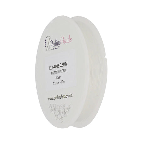 Elastischen Faden Stretchy Cord 0,8 mm - Klar - PerlineBeads SA