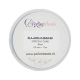 Elastischen Faden Stretchy Cord 0,8 mm - Schwarz - PerlineBeads SA