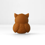 Eule Focal-Bead • 3D-Silikonperle mit grossen Kulleraugen - PerlineBeads SA