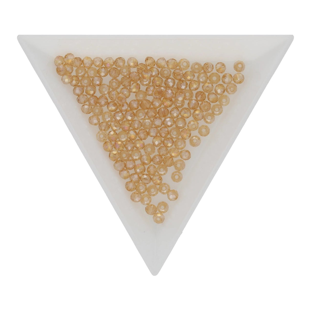 Facettierte Glas - Rondellen 3x2 mm – Goldenrod AB - PerlineBeads SA