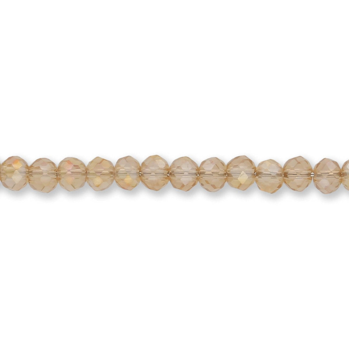 Facettierte Glas - Rondellen 3x2 mm – Goldenrod AB - PerlineBeads SA