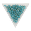 Facettierte Glas - Rondellen 6x4 mm – Medium Turquoise - PerlineBeads SA