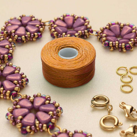 Faden S-Lon AA (Tex 35) - Gold - PerlineBeads SA