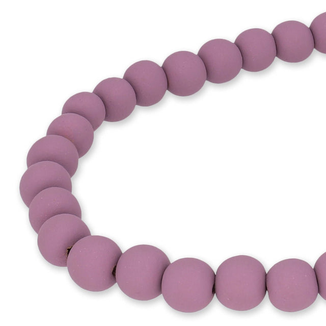 Farbige Holzperlen – ca. Ø 10 mm - Altrosa - PerlineBeads SA