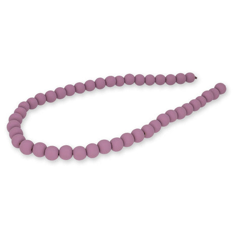 Farbige Holzperlen – ca. Ø 10 mm - Altrosa - PerlineBeads SA