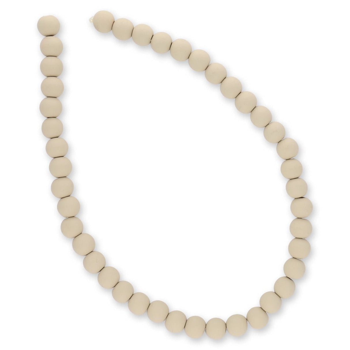 Farbige Holzperlen – ca. Ø 10 mm - Beige - PerlineBeads SA