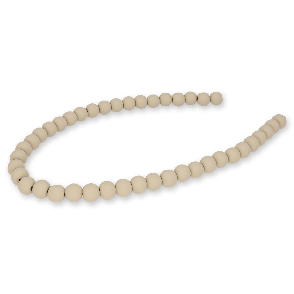Farbige Holzperlen – ca. Ø 10 mm - Beige - PerlineBeads SA