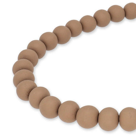 Farbige Holzperlen – ca. Ø 10 mm - Braun - PerlineBeads SA