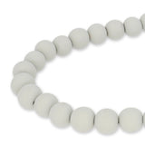 Farbige Holzperlen – ca. Ø 10 mm - Grau - PerlineBeads SA