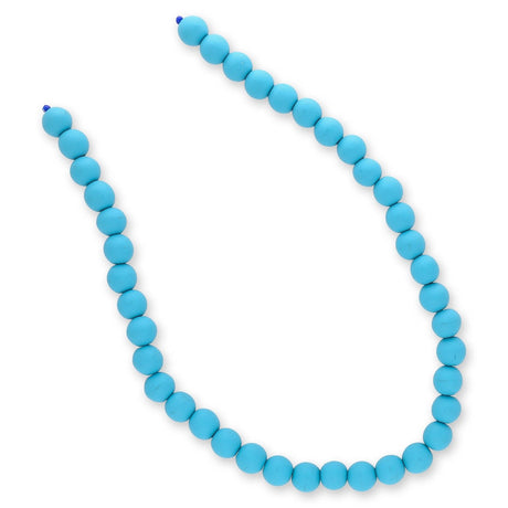 Farbige Holzperlen – ca. Ø 10 mm - Hellblau - PerlineBeads SA