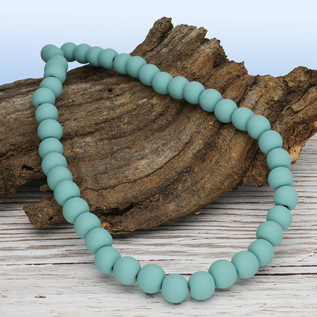 Farbige Holzperlen – ca. Ø 10 mm - Helles Smaragdgrün - PerlineBeads SA