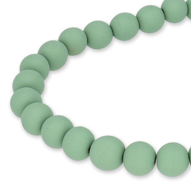 Farbige Holzperlen – ca. Ø 10 mm - Hellgrün - PerlineBeads SA