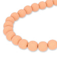 Farbige Holzperlen – ca. Ø 10 mm - Lachs - PerlineBeads SA
