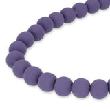 Farbige Holzperlen – ca. Ø 10 mm - Lavendel - PerlineBeads SA