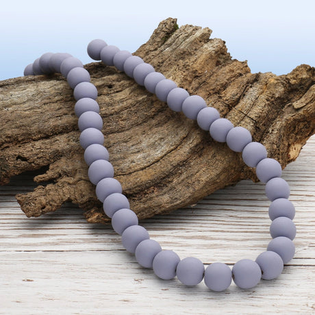 Farbige Holzperlen – ca. Ø 10 mm - Lavendel Hell - PerlineBeads SA