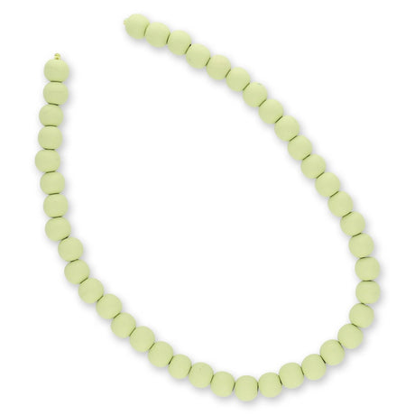 Farbige Holzperlen – ca. Ø 10 mm - Lime - PerlineBeads SA