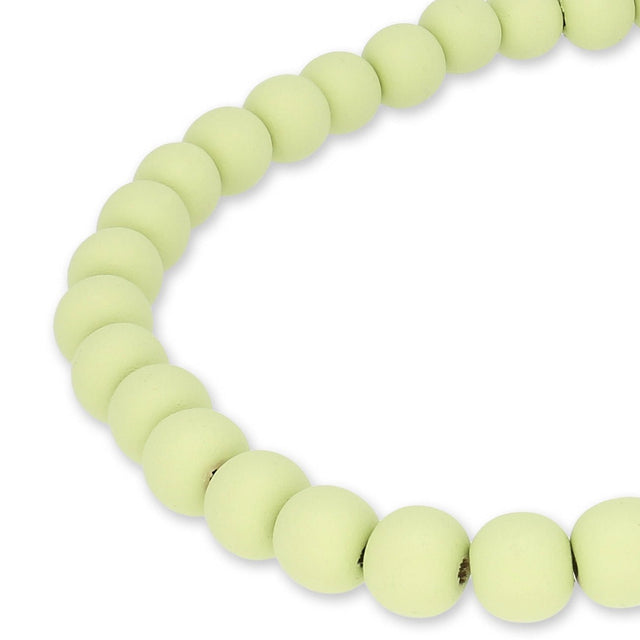 Farbige Holzperlen – ca. Ø 10 mm - Lime - PerlineBeads SA
