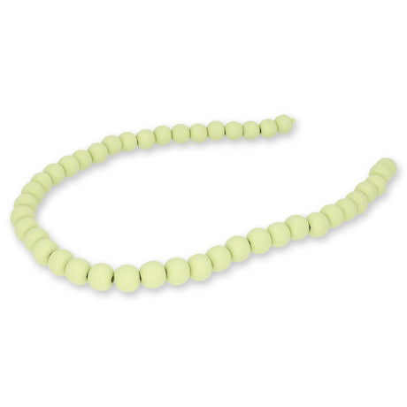 Farbige Holzperlen – ca. Ø 10 mm - Lime - PerlineBeads SA