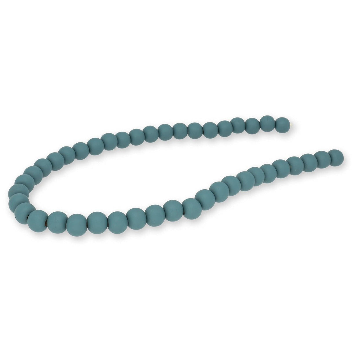 Farbige Holzperlen – ca. Ø 10 mm - Petrol - PerlineBeads SA