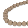 Farbige Holzperlen – ca. Ø 10 mm - Taupe - PerlineBeads SA