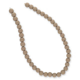 Farbige Holzperlen – ca. Ø 10 mm - Taupe - PerlineBeads SA