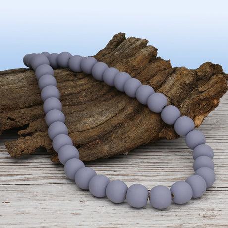 Farbige Holzperlen – ca. Ø 12 mm - Lavendel Hell - PerlineBeads SA