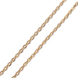 Fertige Halskette 45 cm – Edelstahl – Farbe Gold - PerlineBeads SA