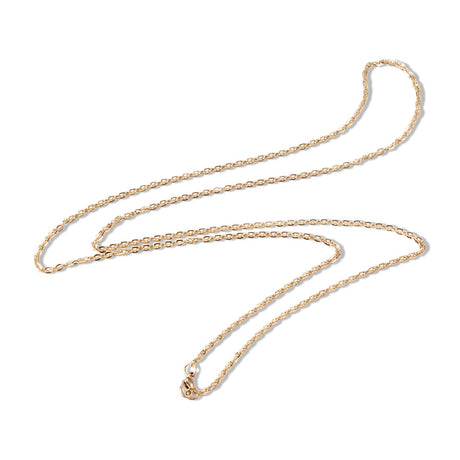 Fertige Halskette 45 cm – Edelstahl – Farbe Gold - PerlineBeads SA