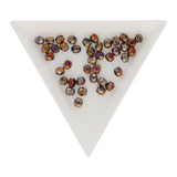 Fire polished 4 mm Glasperlen - Czech Shield - Jet Full Sliperit - PerlineBeads SA