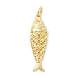 Fisch-Anhänger • Vergoldet • 25.5 x 7 mm - PerlineBeads SA