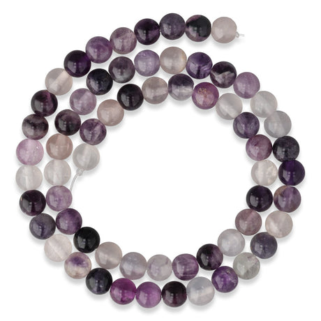 Fluorit Perlen lila · rund · 6 mm - PerlineBeads SA
