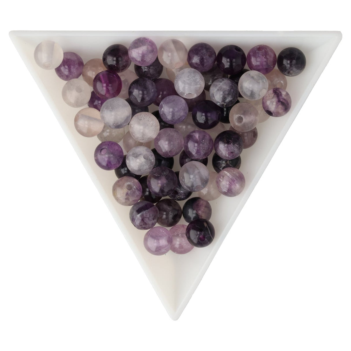 Fluorit Perlen lila · rund · 6 mm - PerlineBeads SA