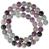 Fluorit Perlen lila · rund · 8 mm - PerlineBeads SA