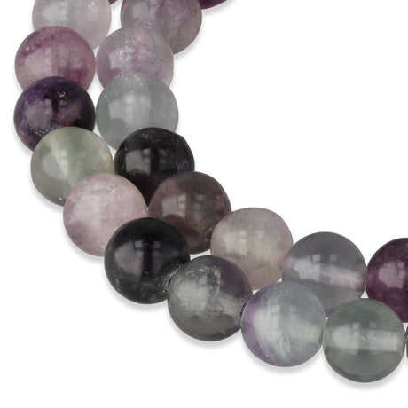 Fluorit Perlen lila · rund · 8 mm - PerlineBeads SA