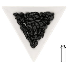 GemDuo - Jet - PerlineBeads SA