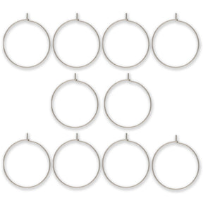 Glas - Markierungsring - Farbe Silber (10 Stk.) - PerlineBeads SA