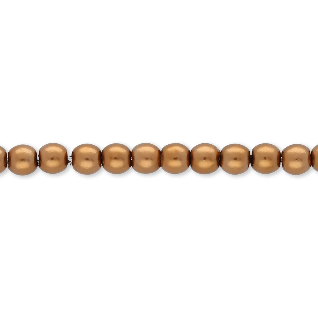 Glasperlen rund - 3 mm - Brown - PerlineBeads SA