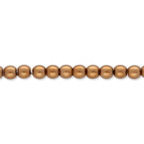 Glasperlen rund - 3 mm - Brown - PerlineBeads SA