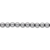 Glasperlen rund - 3 mm - Dark Grey - PerlineBeads SA