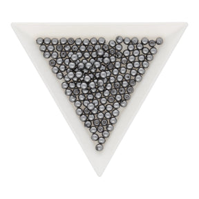 Glasperlen rund - 3 mm - Dark Grey - PerlineBeads SA
