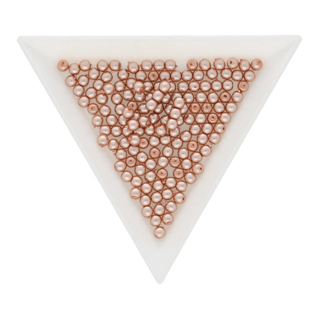 Glasperlen rund - 3 mm - Light Blush - PerlineBeads SA