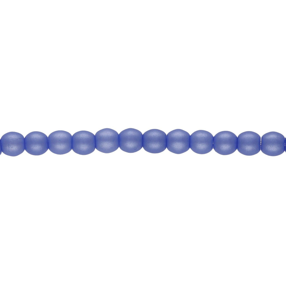 Glasperlen rund - 3 mm - Powdery Blue - PerlineBeads